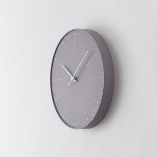 Lemnos Wanduhr Dandelion/Grosse Designer Wanduhr ohne Tickgeräusche aus Japan/Wanduhr modern mit sch