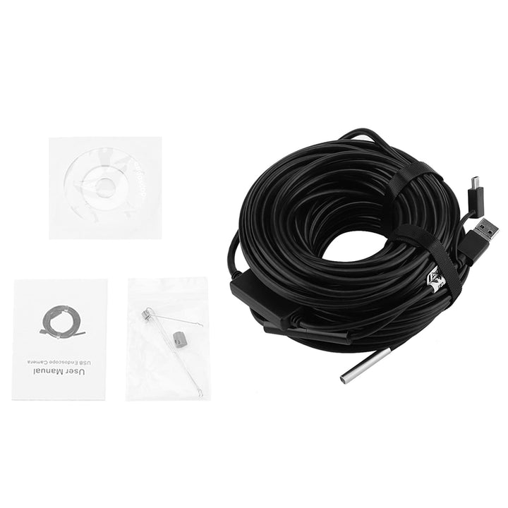 3 in 1 Inspektionskamer, 20 Meter 5,5 mm USB/Micro-USB/Typ-C-Endoskop mit 720P wasserdichter Kamera