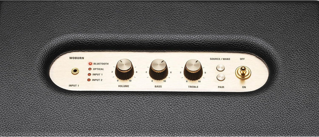 Marshall Woburn Bluetooth Lautsprecher (Bluetooth 4.0 aptX, RCA, Optischer Eingang) schwarz