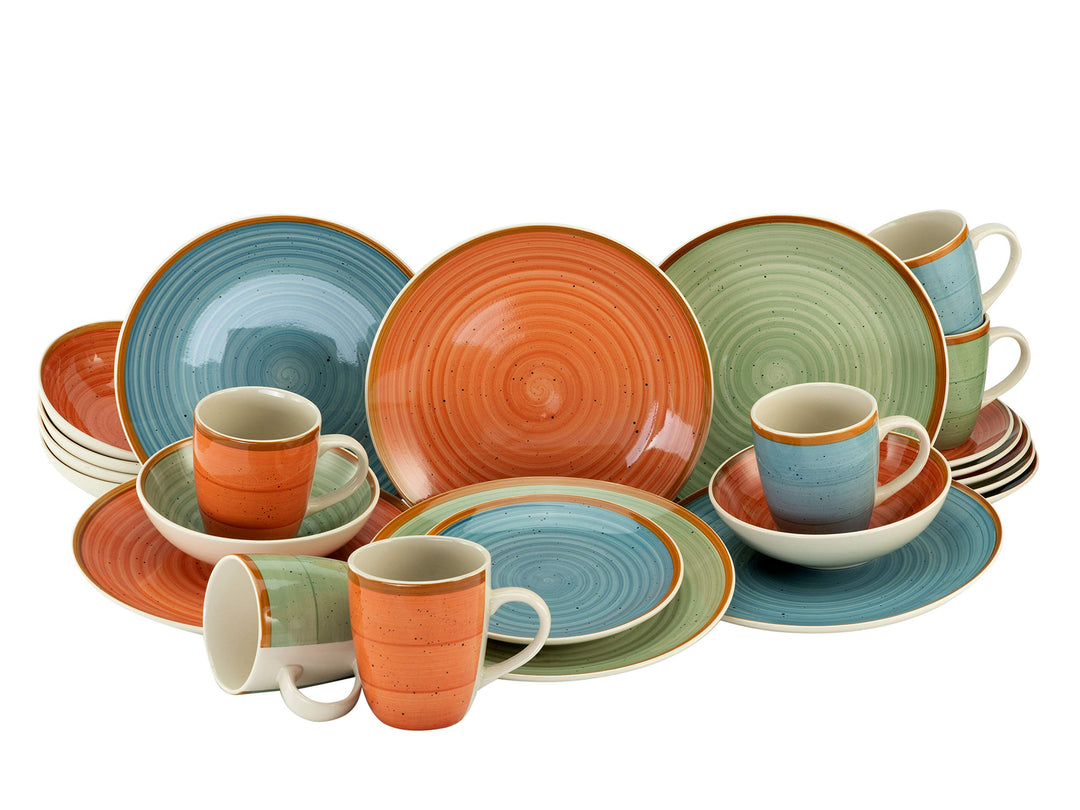 CreaTable, 22851, Serie COUNTRY, Geschirrset, Kombiservice 24