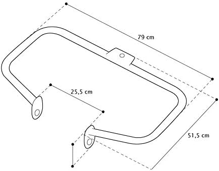 Sturzbügel für Harley Davidson Softail Deluxe 05-17 Craftride ST2 Chrom