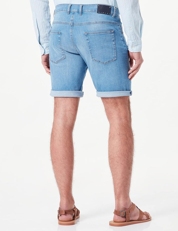 SISLEY Herren Denim Shorts, Blue Denim 901
