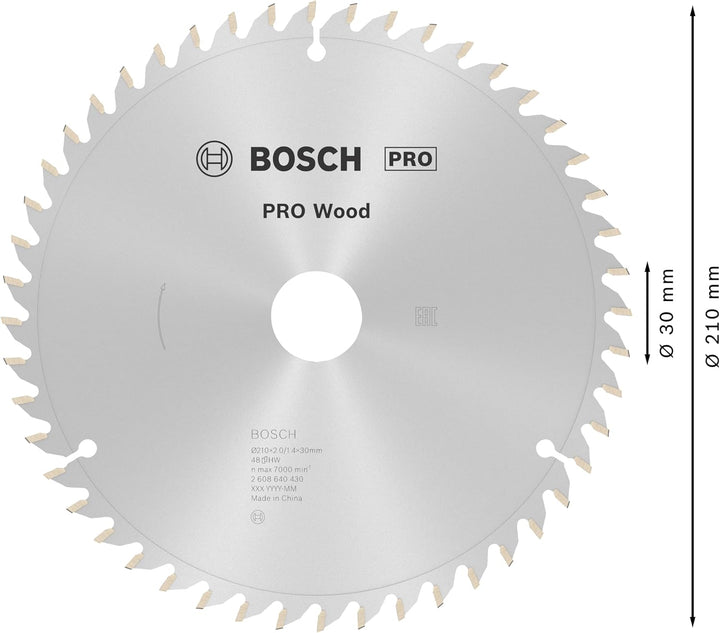 Bosch Accessories Bosch Professional 1x Kreissägeblatt Optiline Wood (Sägeblatt für Holz, Ø 210 x 30