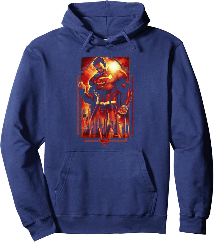 Superman Metropolis Deco Pullover Hoodie