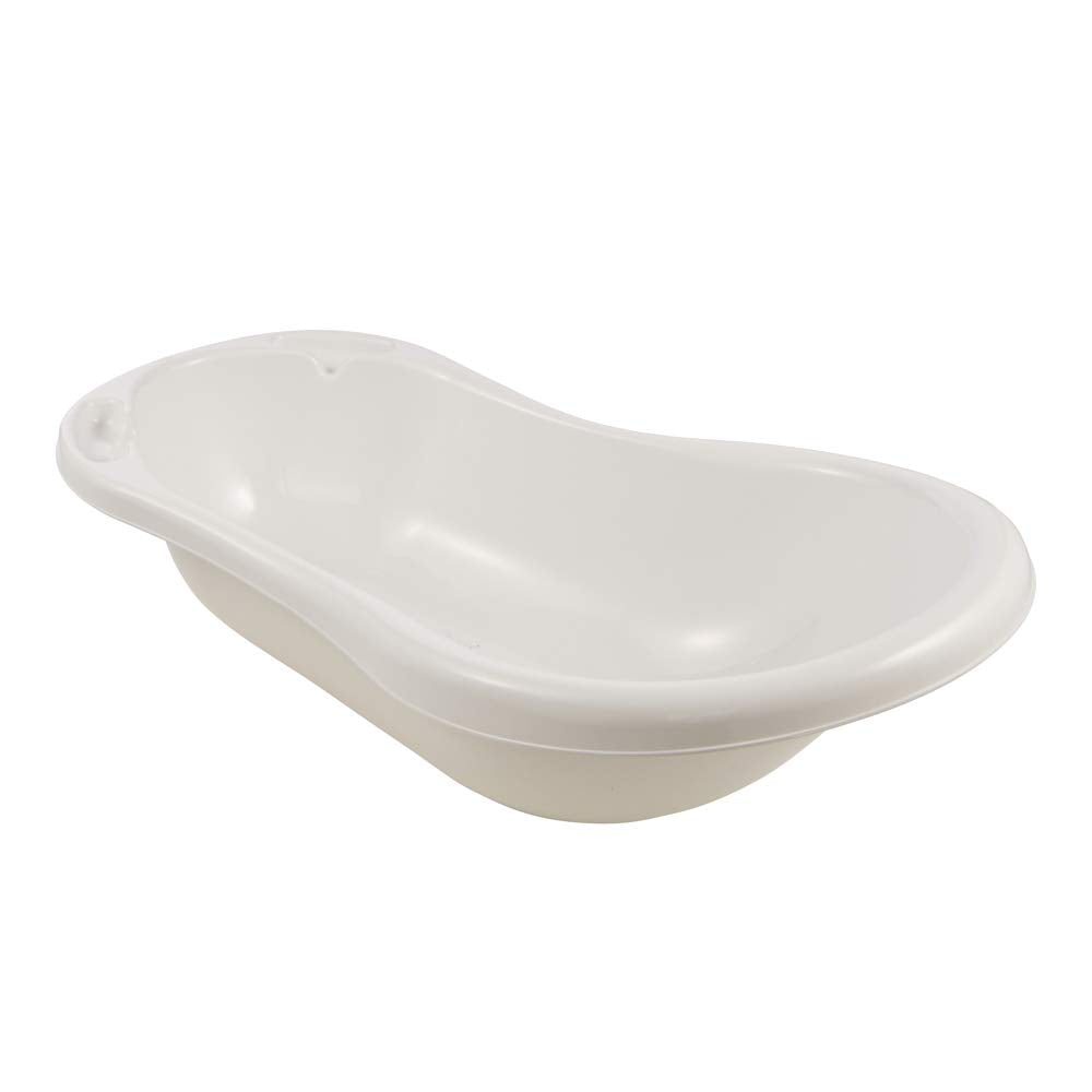 keeeper Hippo Ergonomische Babywanne, Ab 0 bis ca. 12 Monate, 100 cm, Wiktoria, Weiss 100 cm Weiss m