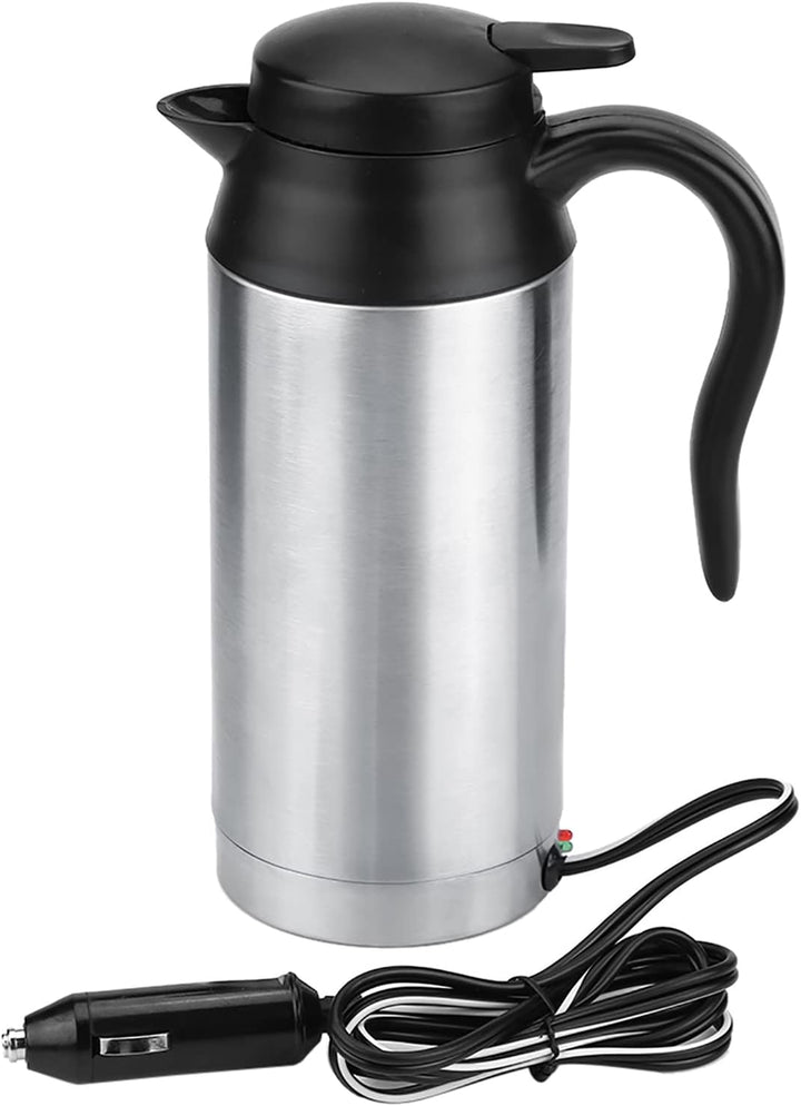 Auto Wasserkocher 12V 120W 750ml Edelstahl Reisewasserkocher Autowasserkocher mit Zigarettenanzünder