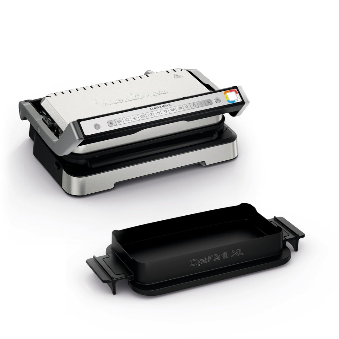 Moulinex Optigrill 4in1 XL, Elektrogrill, Grill und Ofen in einem Gerät, volle Mahlzeit, Kapazität 6