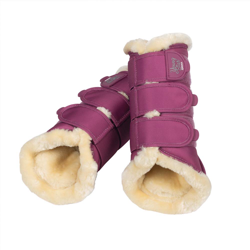 Eskadron - Soft Gamaschen FAUXFUR - Young Star pink L, pink L