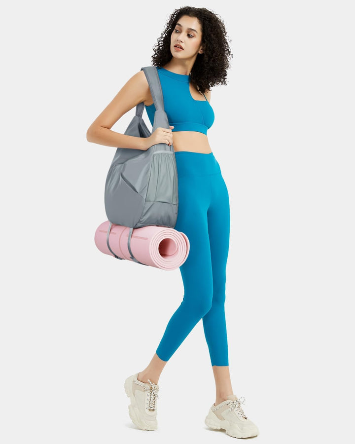 Ceneda Sporttasche für Damen Sport-Reisetasche mit verstecktem Yogamatten-Halter und Schuhfach Worko