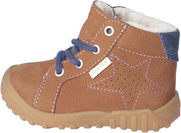 RICOSTA Mädchen und Jungen Lauflernschuhe Denny, WMS:Weit,CareTEX,terracare 20 EU Weit Curry Blau 26