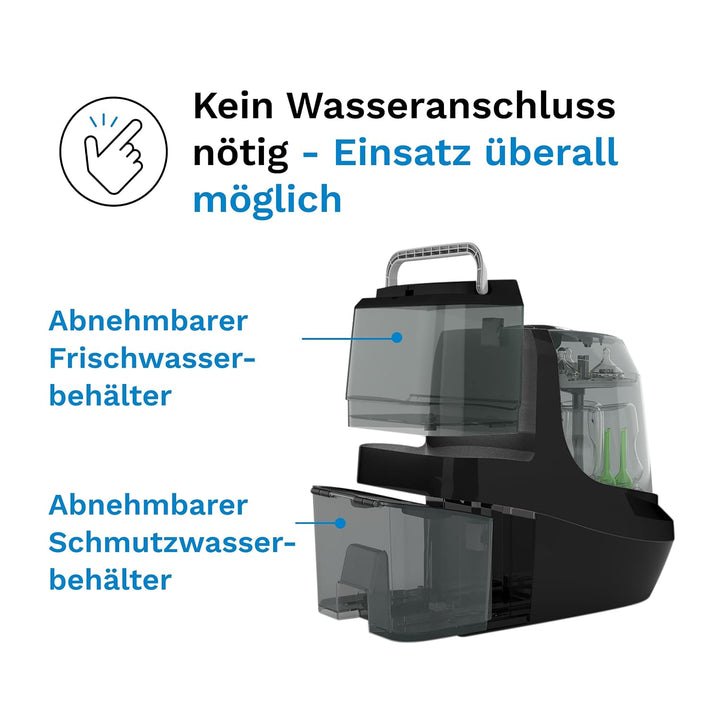 Baby Brezza Bottle Washer Pro Classic mit Strohhalm-Einsatz, schwarz
