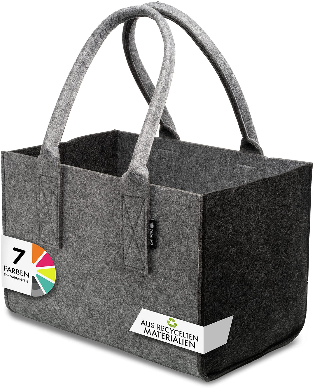 Tebewo Filztasche Premium - praktische Einkaufstasche - modische Shopping Bag - Einkaufskorb aus Fil