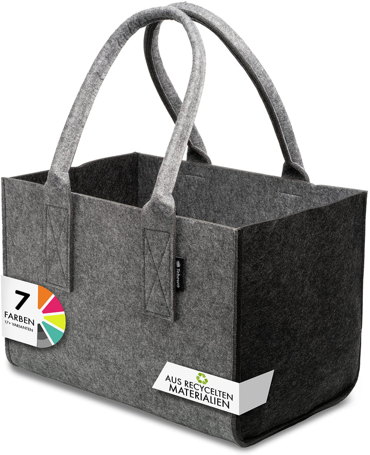 Tebewo Filztasche Premium - praktische Einkaufstasche - modische Shopping Bag - Einkaufskorb aus Fil