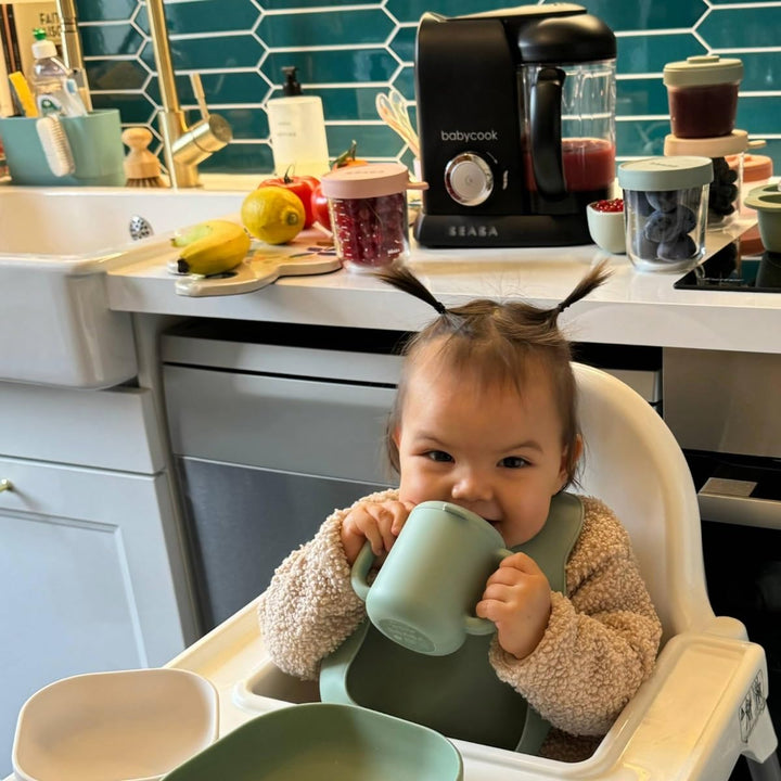 BÉABA - Babycook Solo - 4 in 1 Babynahrungszubereiter - Schonender Dampfgarer - Schnelles Dampfgaren