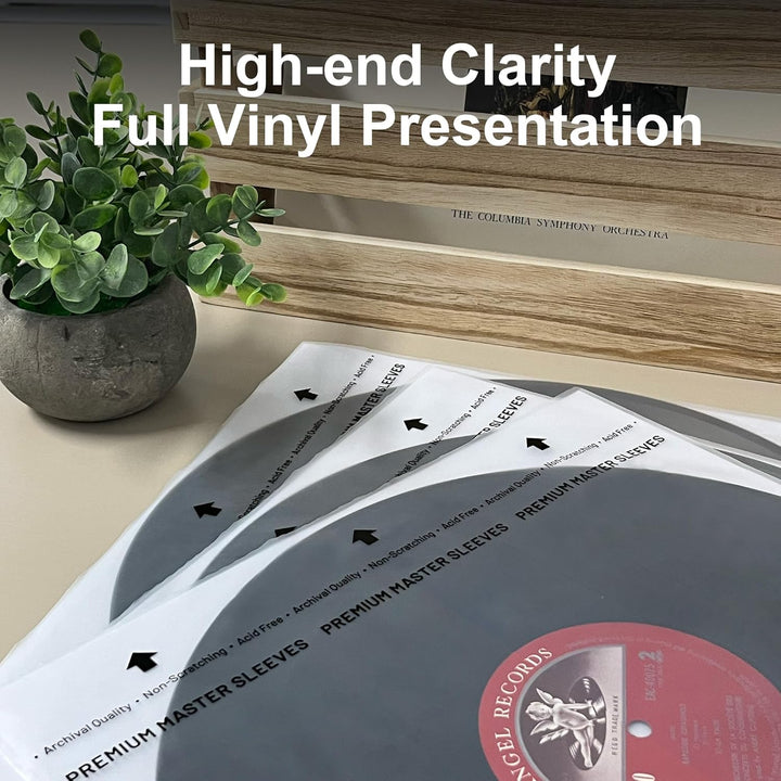 Schallplatten Innenhüllen 12 Zoll, 50 Stück Lp Schutzhüllen, Master Schallplatten Hüllen aus 3-Lagig