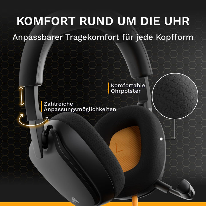 GLORIOUS GHS Eternal – Stereo-Gaming-Headset für PC, PS5, PS4, Xbox, Switch – speziell abgestimmten