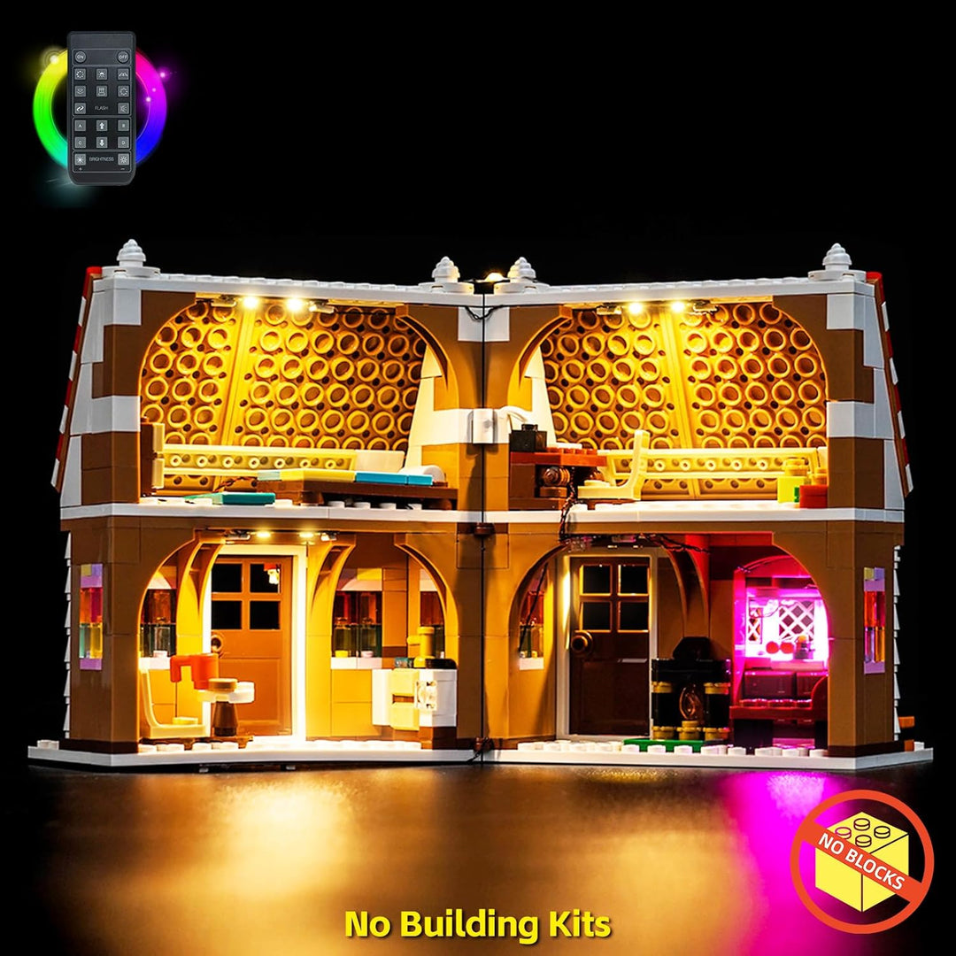 Fernbedienung Licht-Kit Kompatibel mit Lego 40809 Festive Gingerbread House (Kein Modell), Led Beleu