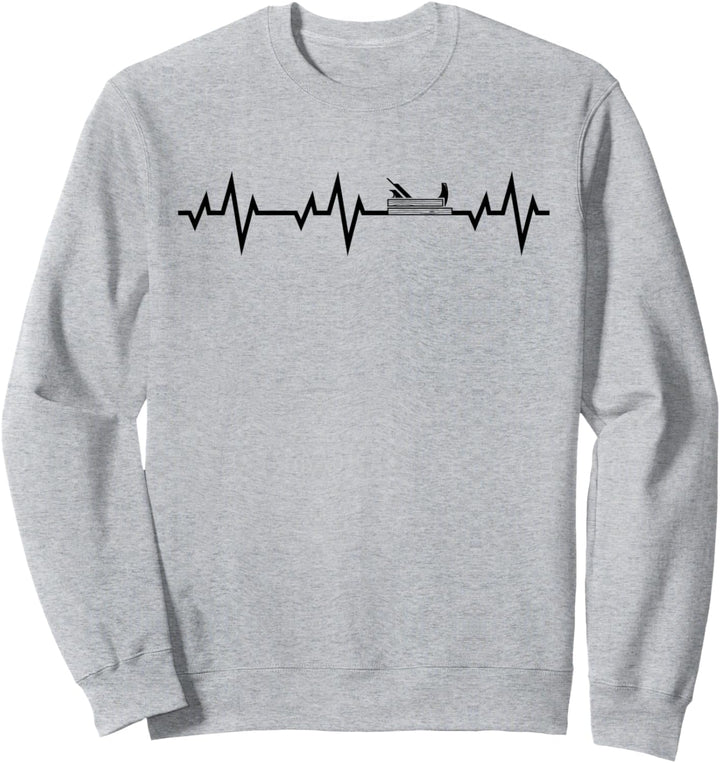 Schreiner Tischler Hobel Herzschlag Handwerk Geschenk Sweatshirt