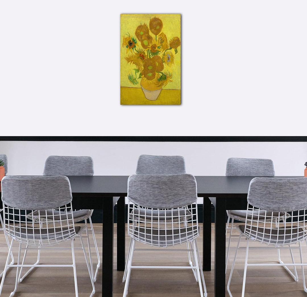 Printed Paintings Leinwand (60x80cm): Vincent Van Gogh - Sonnenblumen (1889) 60x80 cm, 60x80 cm