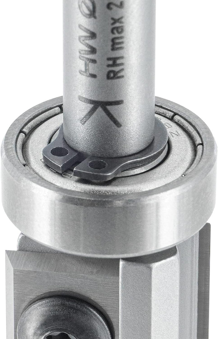 ENT 20323 Wendeplatten Bündigfräser HW, Schaft (S) 8 mm, Durchmesser (D) 16 mm, NL 29,5 mm, mit Kuge