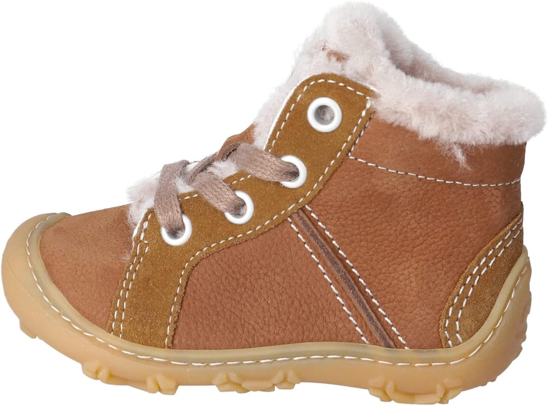 RICOSTA Mädchen und Jungen Lauflernschuhe ELIA, WMS:Weit,terracare,Barfuss-Schuh 21 EU Weit Braun 26