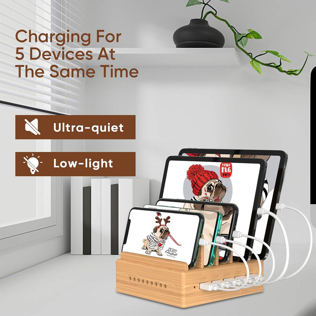 OthoKing Handy Ladestation USB Ladegerät mehrfach Ladestation für mehrere Geräte Smartphone Ladegerä