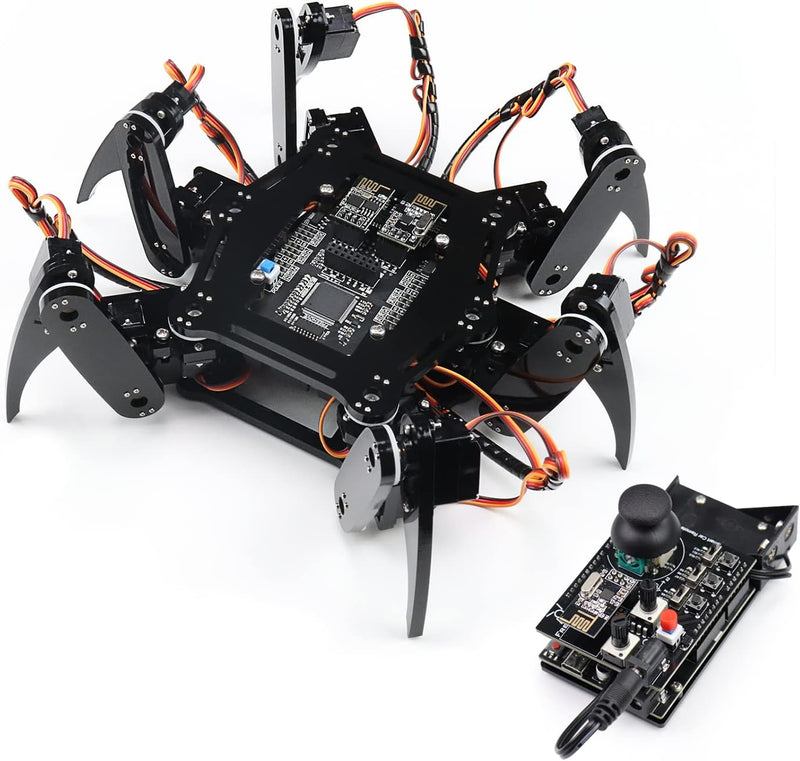 FREENOVE Hexapod Robot Kit with Remote (Compatible with Arduino IDE), App Remote Control, Walking Cr