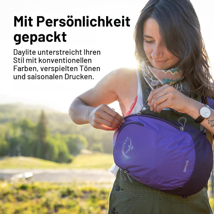 Osprey Daylite Unisex Sling Bag Schwarz O/S - Fassungsvermögen 6L, Schwarz O/S - Fassungsvermög