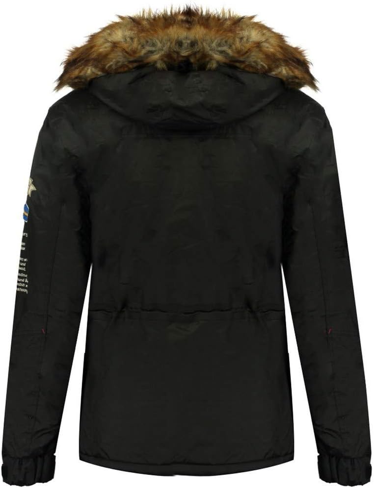 Geographical Norway Parka zum Anziehen, Barman L Schwarz, L Schwarz