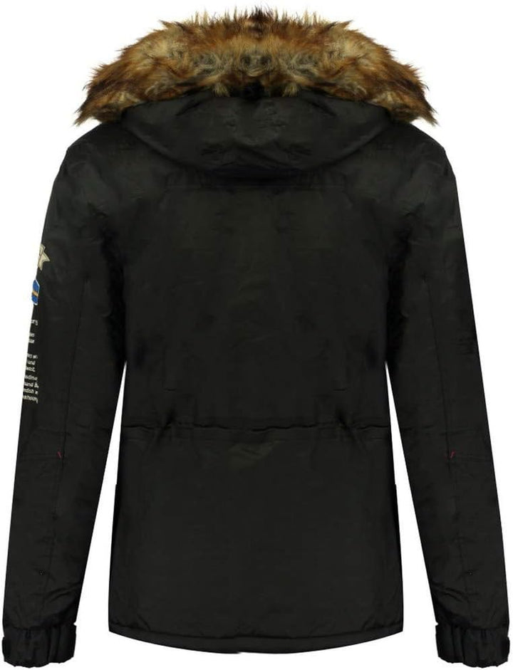 Geographical Norway Parka zum Anziehen, Barman L Schwarz, L Schwarz