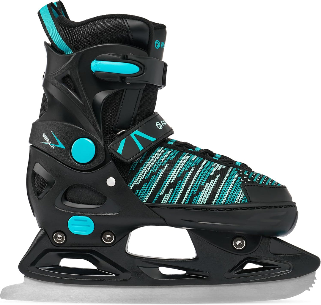 Raven Vella Black/Mint 2in1 Verstellbare Schlittschuhe und Inline Skates - Inliner für Kinder und Er