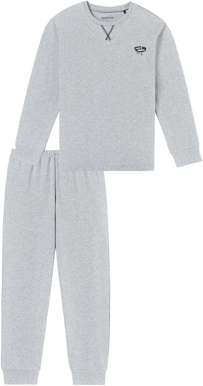 Schiesser Jungen Schlafanzug Set Pyjama Warme Qualitäten Frottee - Fleece - Interlock - Grösse 140 B