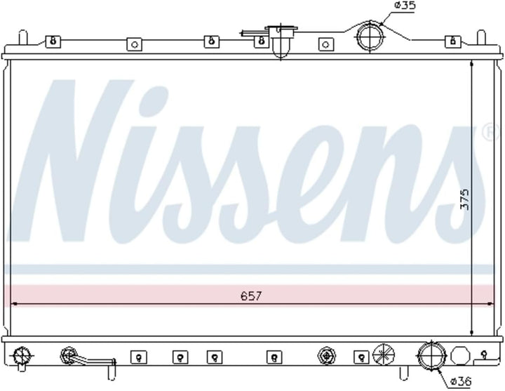 Nissens 62887 Kühler, Motorkühlung