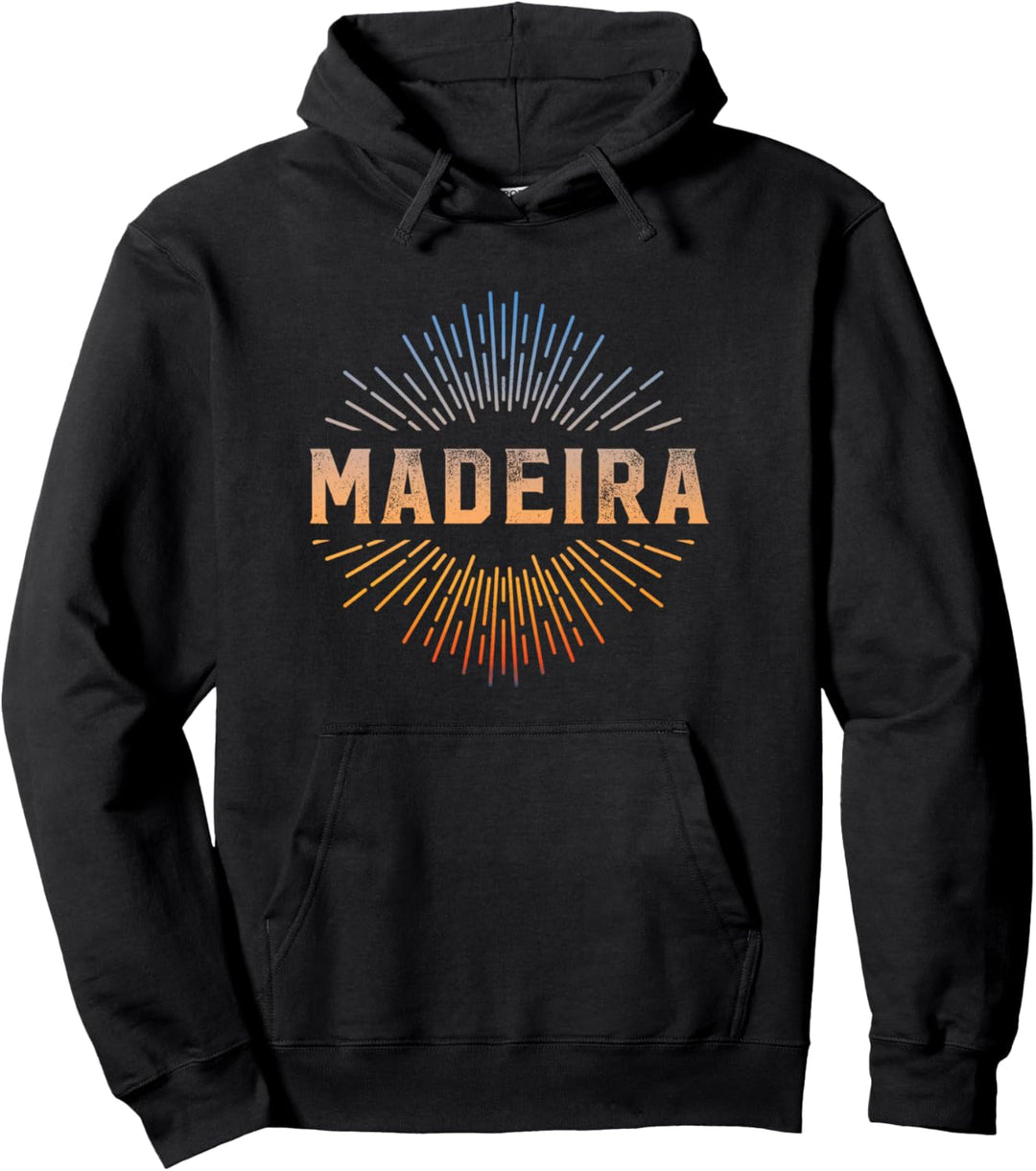 Madeira Portugal Vintage Sonnenuntergang Pullover Hoodie