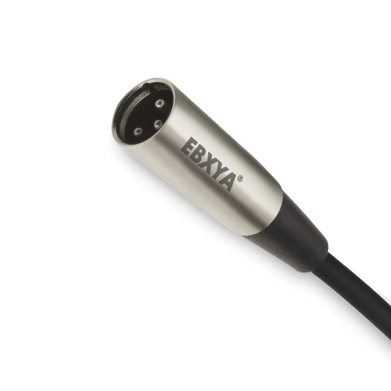 EBXYA XLR auf Klinke 6,35 mm 1/4 Zoll XLR auf TRS 3m/10ft, 2 Packungen Viertelzoll auf XLR Patchkabe