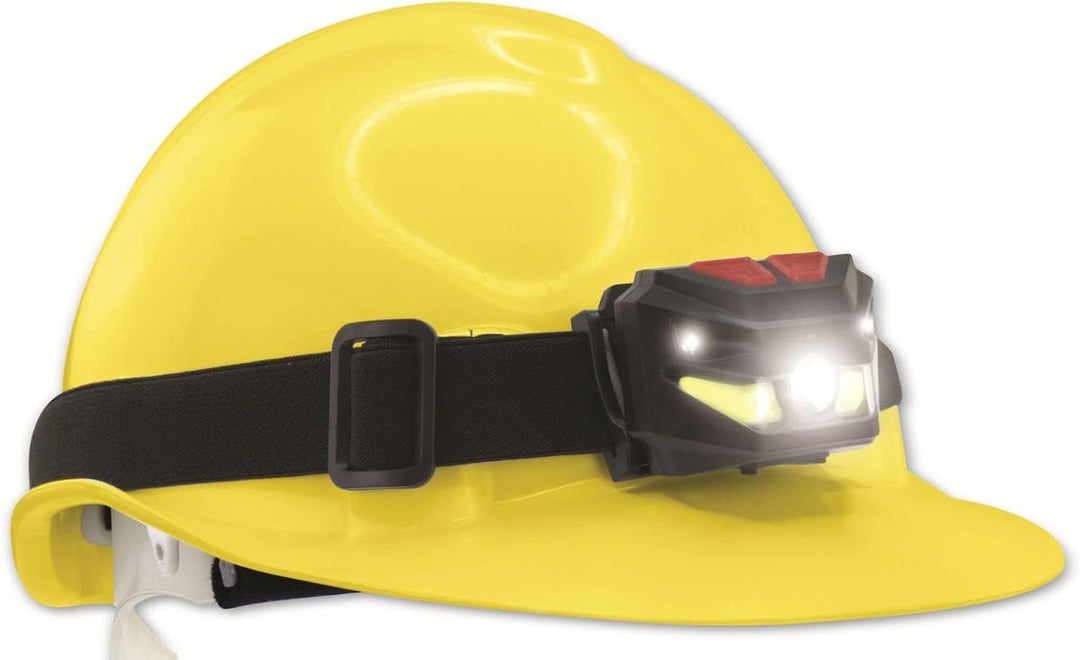 ANSMANN Akku LED Kopflampe - Profi LED Arbeitsleuchte mit 250 Lumen - Stirnlampe LED ideal zum Radfa