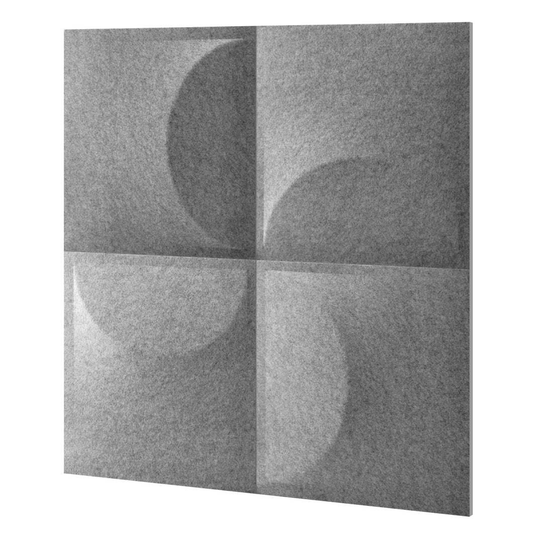 LEVIATAN Akustikplatten 3D | 4 Stück Schallabsorber Schallschutzplatten Akustikpaneele Wand Polyeste