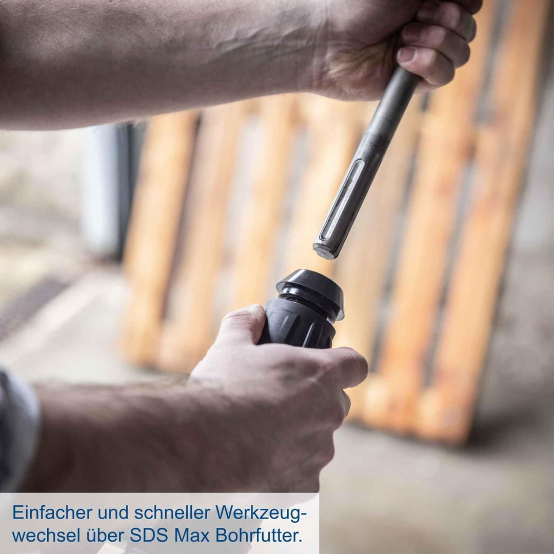 Scheppach Abbruchhammer AB1500x Betonhammer | 20J Schlagkraft | 1300W Leistung | SDS-Max | 4100 BPM