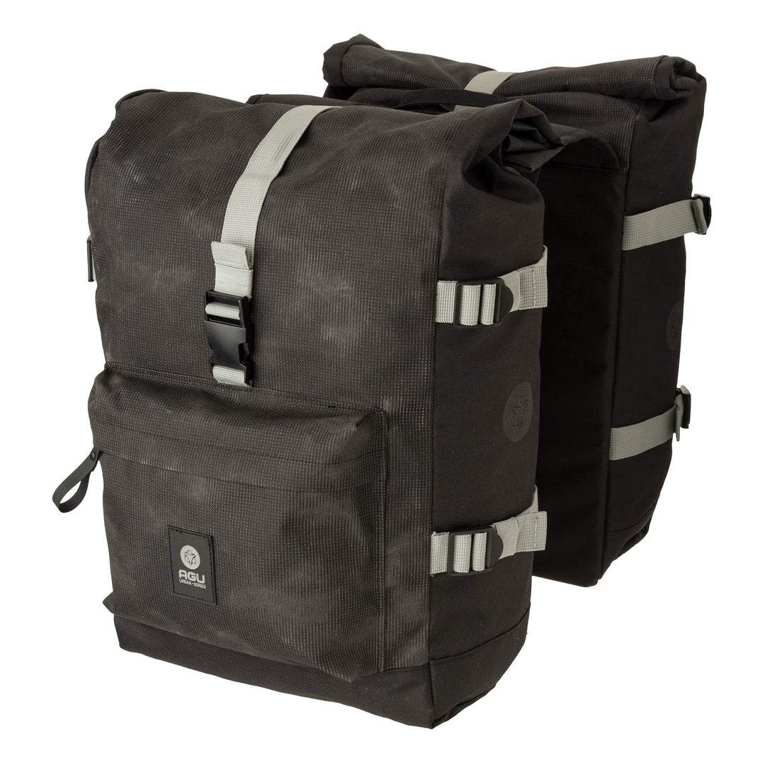 AGU H2O Roll-Top Doppelte Fahrradtasche II Urban MIK 28 Silber, 28 Silber