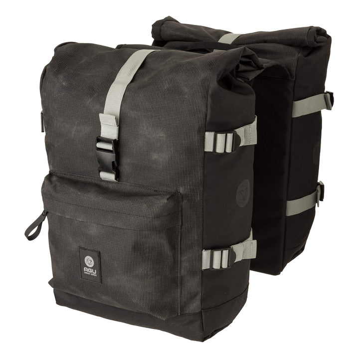 AGU H2O Roll-Top Doppelte Fahrradtasche II Urban MIK 28 Silber, 28 Silber