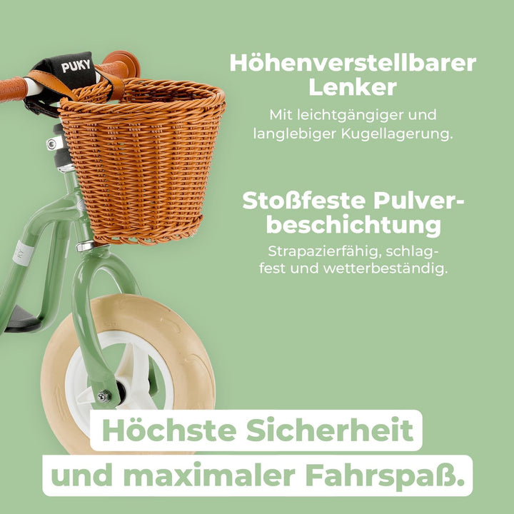 PUKY LR M Classic | sicheres und stylisches Laufrad | Lenker &amp; Sattel höhenverstellbar | rutschfeste