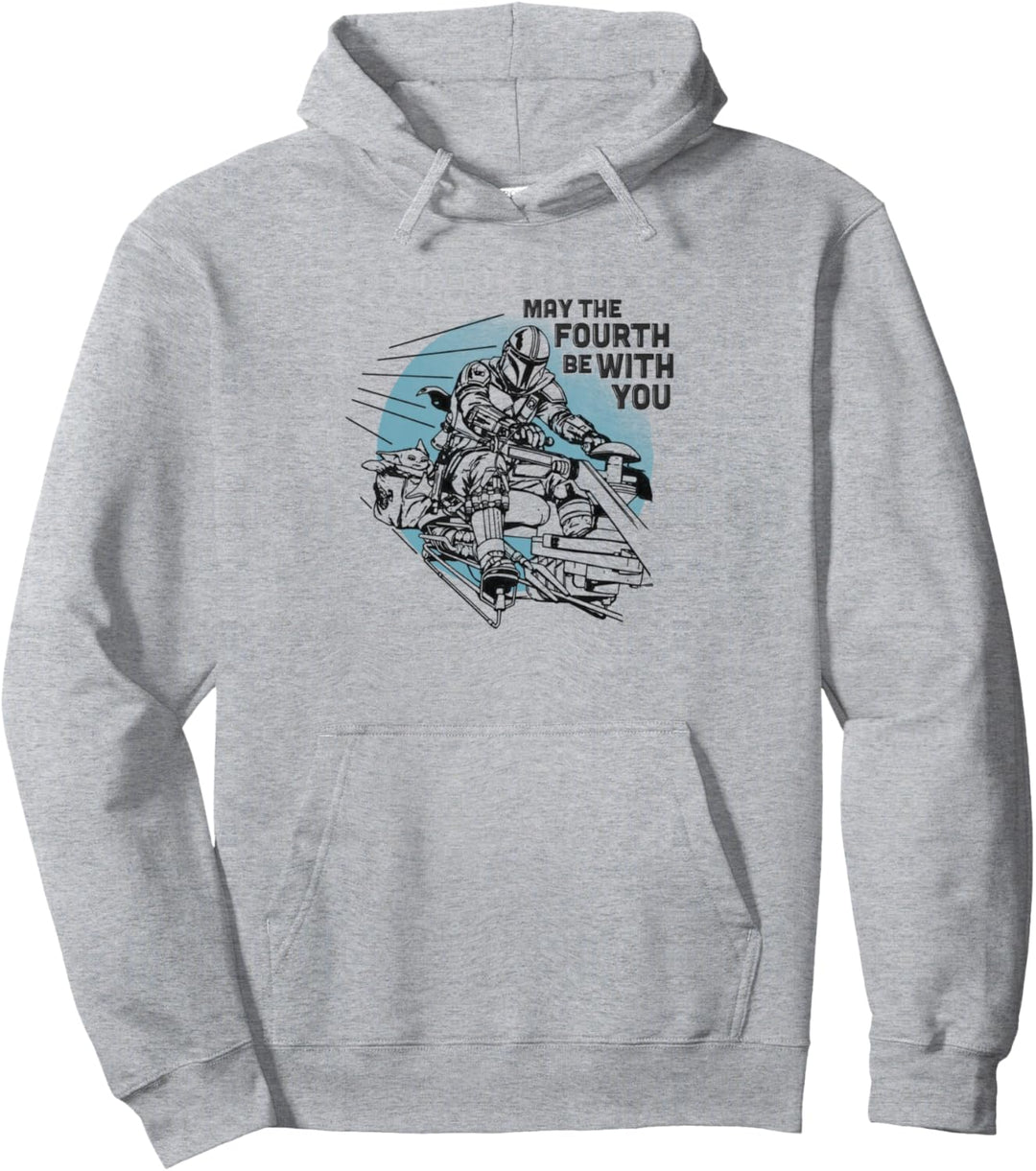 Star Wars May The Fourth Be With You Mando Speeder Pullover Hoodie