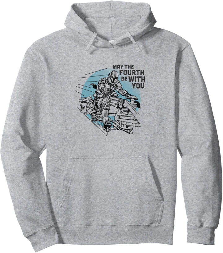 Star Wars May The Fourth Be With You Mando Speeder Pullover Hoodie