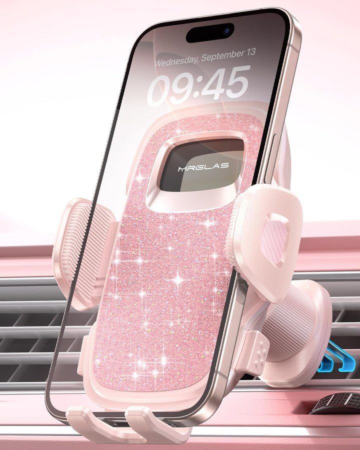 MRGLAS 2025 Verbesserte Handyhalterung für Ihr Auto mit neuem Metallhaken-Clip, praktische Handyhalt