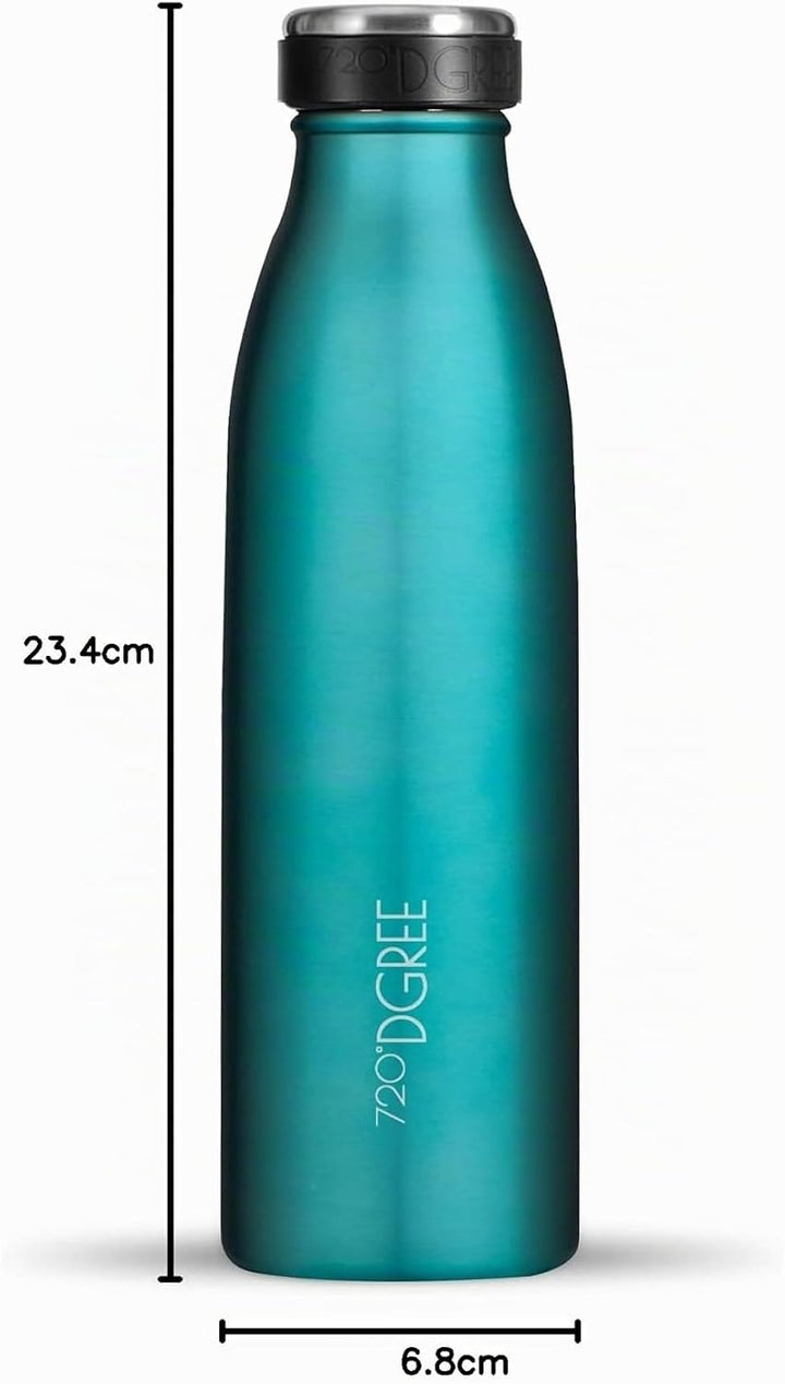 720°DGREE Edelstahl Trinkflasche “milkyBottle” - 500ml - Perfekt für Kinder, BPA-Frei, Auslaufsicher
