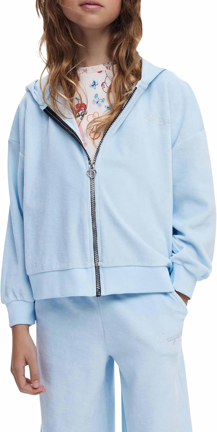 Desigual Unisex Kinder 25wgsk10 Sweatshirt 8 Jahre Blau, 8 Jahre Blau
