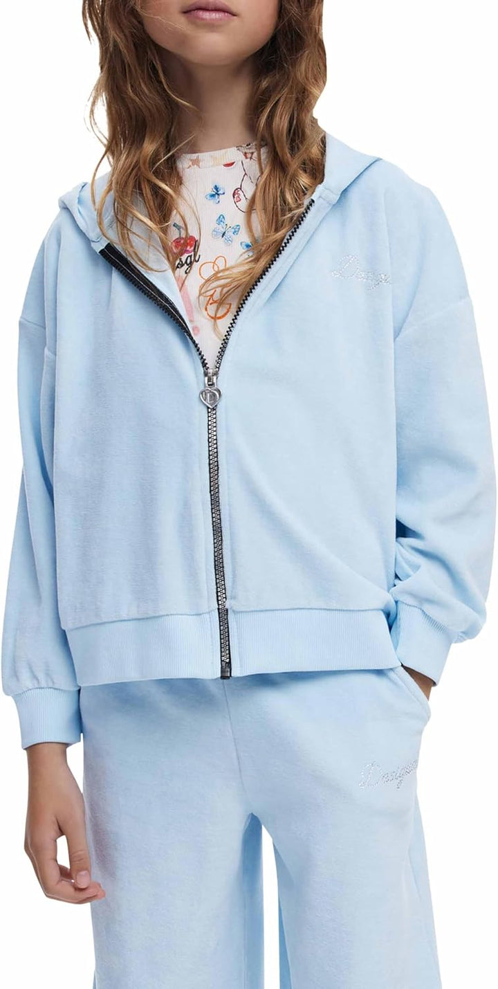 Desigual Unisex Kinder 25wgsk10 Sweatshirt 8 Jahre Blau, 8 Jahre Blau