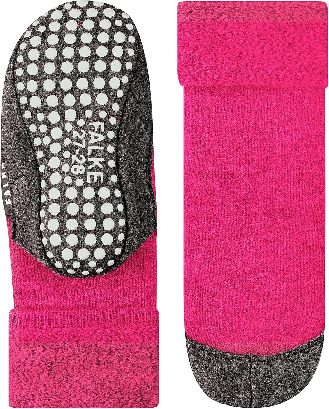 FALKE Unisex Kinder Cosyshoe Stoppersocken atmungsaktive klimaregulierende geruchshemmende Wolle rut