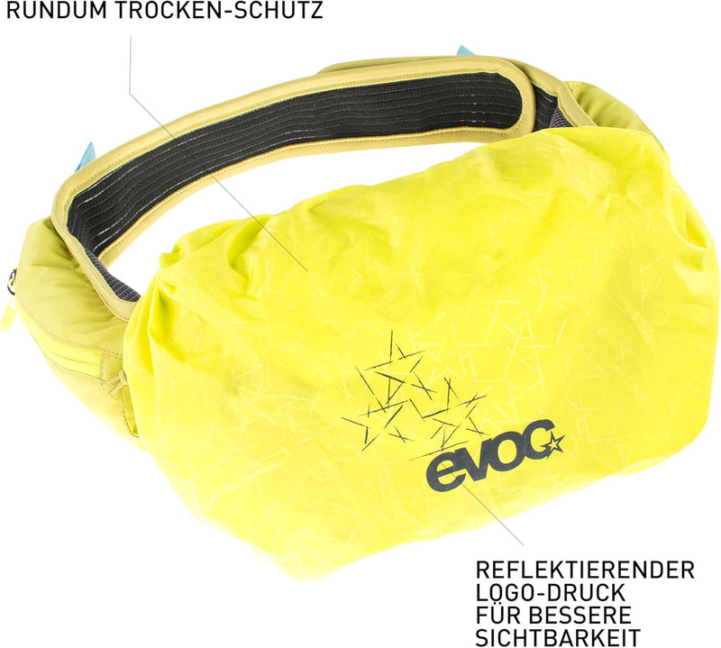 EVOC RAINCOVER SLEEVE HIP PACK Regenschutz Regenjacke für 3-7 Liter Hüfttaschen für Outdoor-Aktivitä