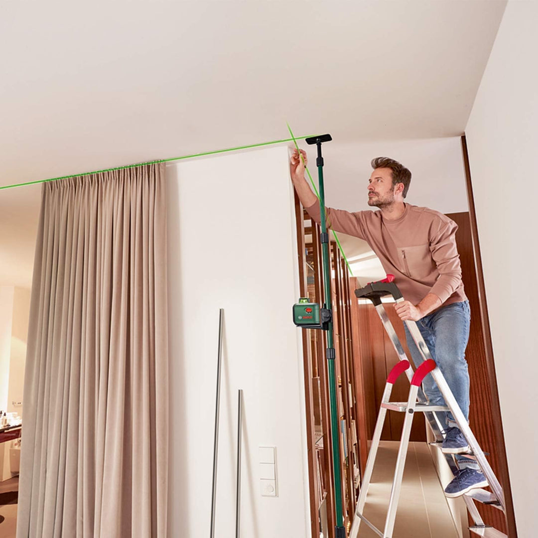 Bosch Kreuzlinienlaser AdvancedLevel 360 mit Premium-Stativ (3 Laserlinien inkl. 360° zum Ausrichten